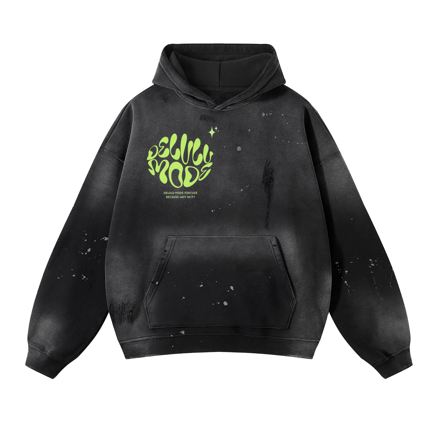 Delulu mode sparkly hoodie✨