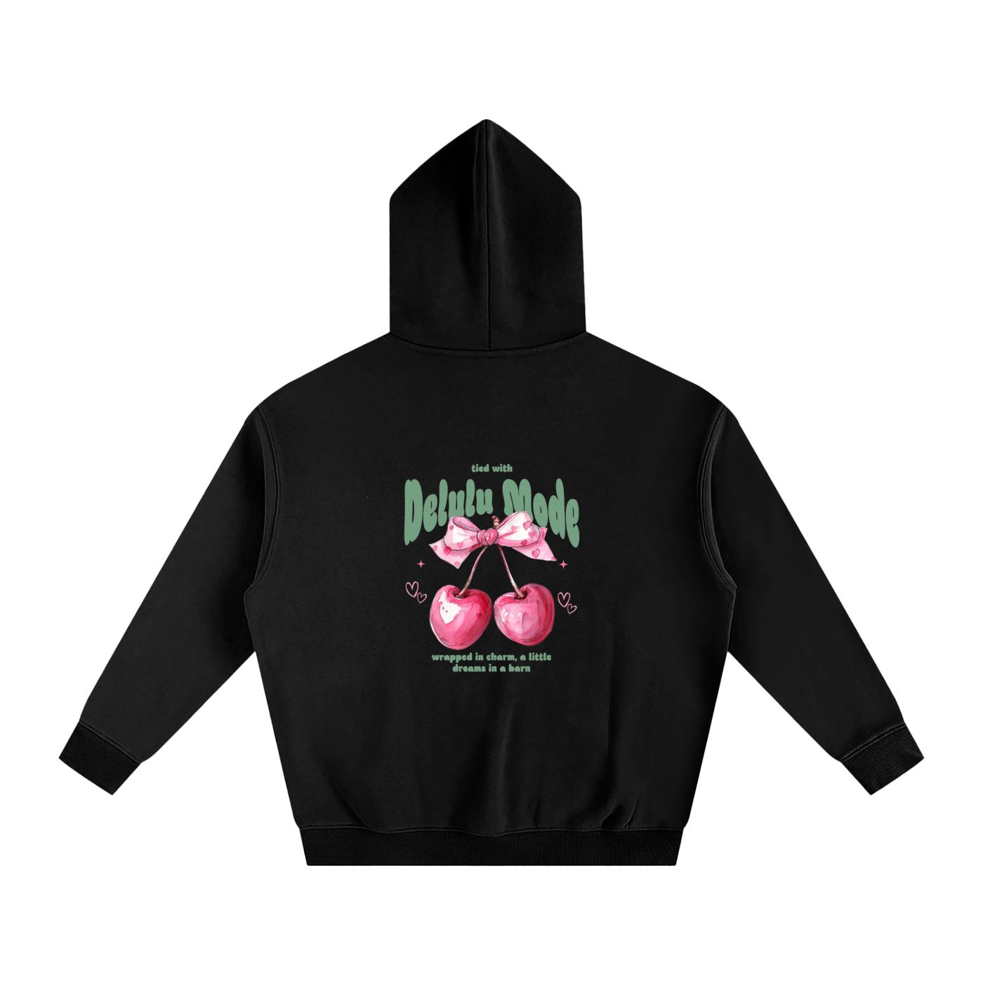 Delulu Mode cherry hoodie🍒