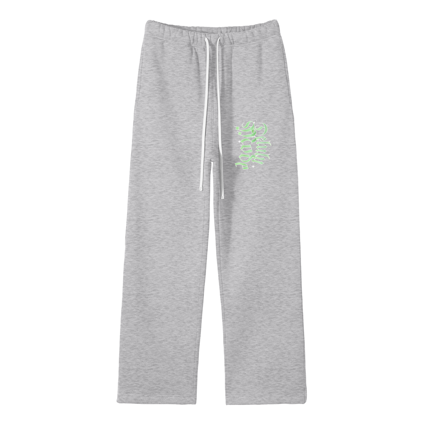Streetwear Unisex Solid Color Fleece Straight Leg Pants