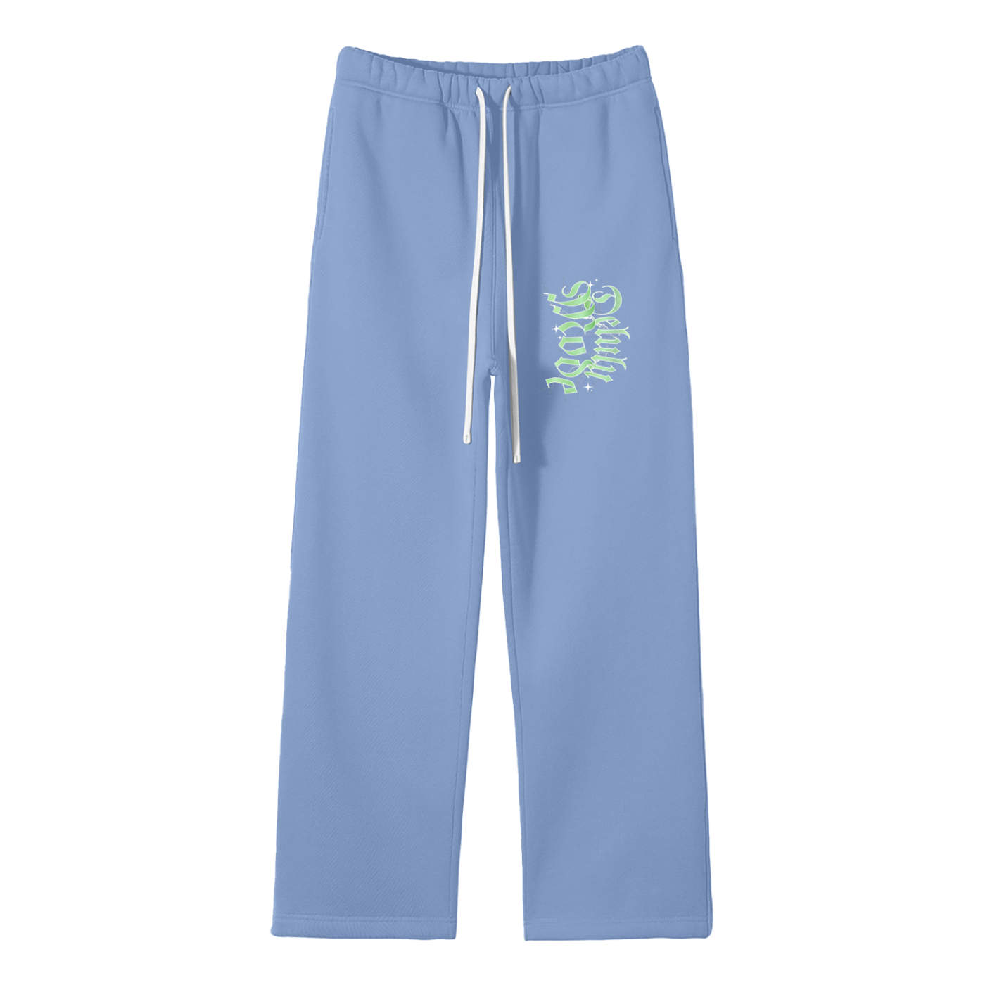 Streetwear Unisex Solid Color Fleece Straight Leg Pants