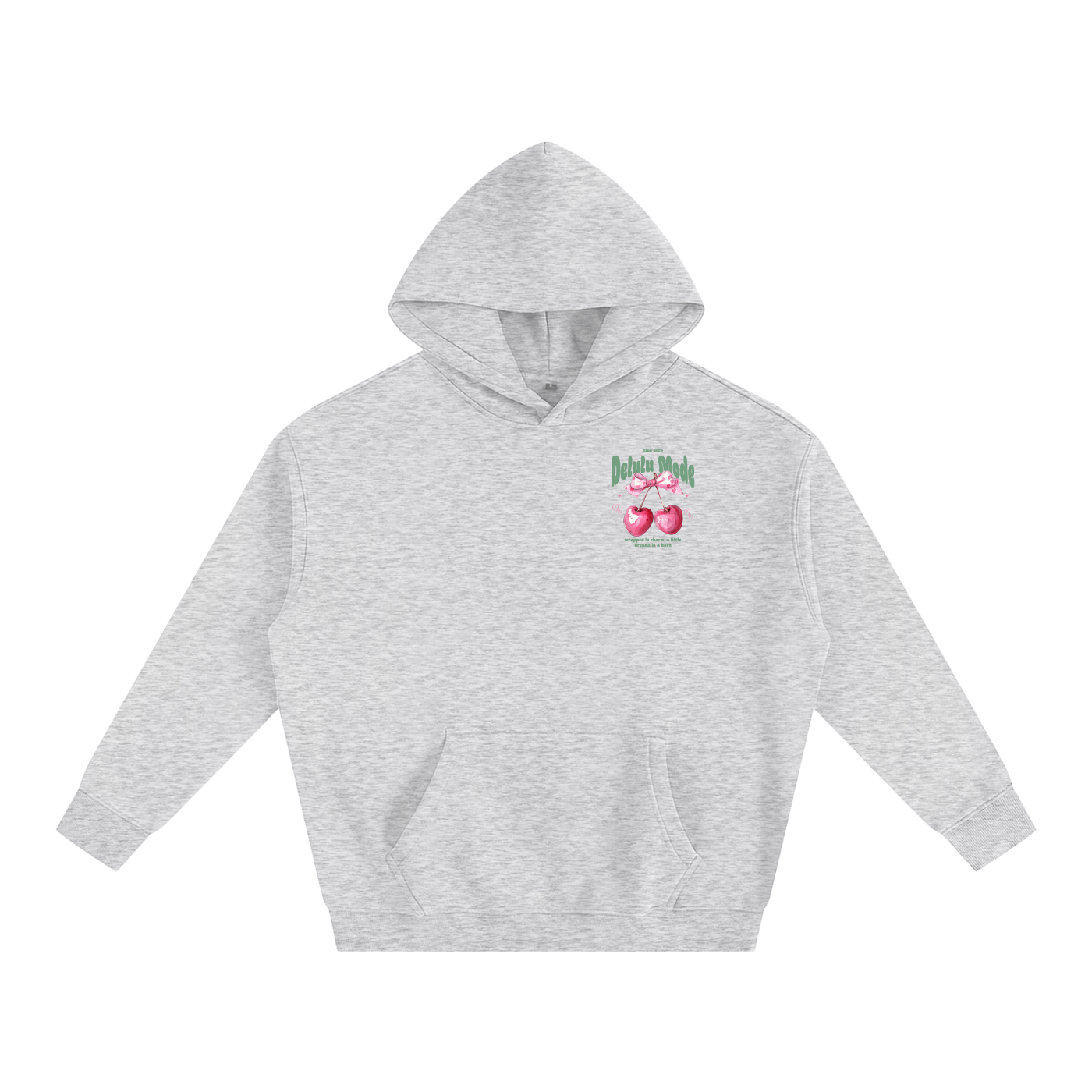 Delulu Mode cherry hoodie🍒