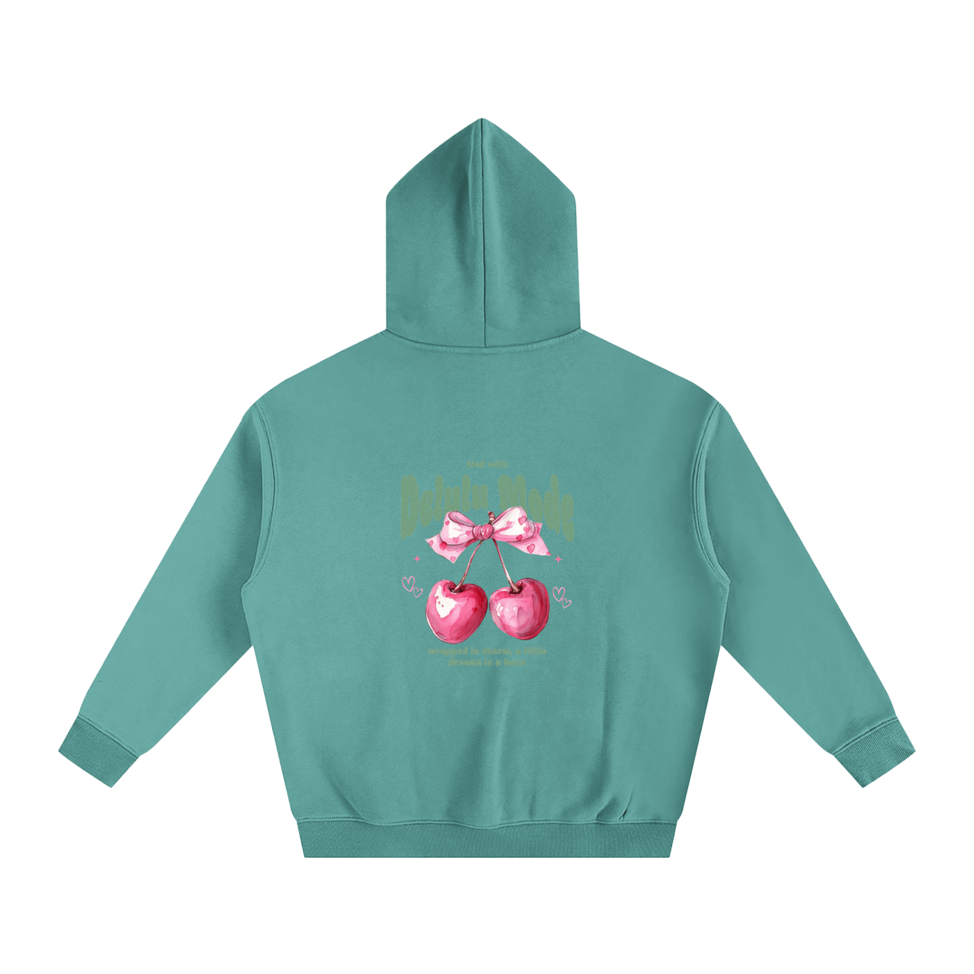 Delulu Mode cherry hoodie🍒