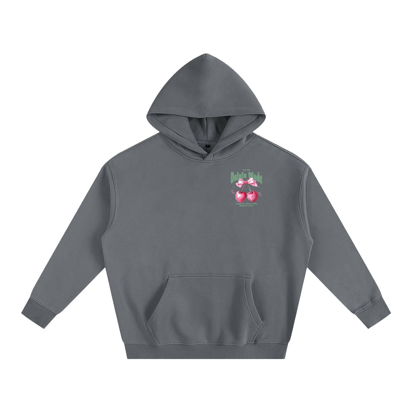 Delulu Mode cherry hoodie🍒