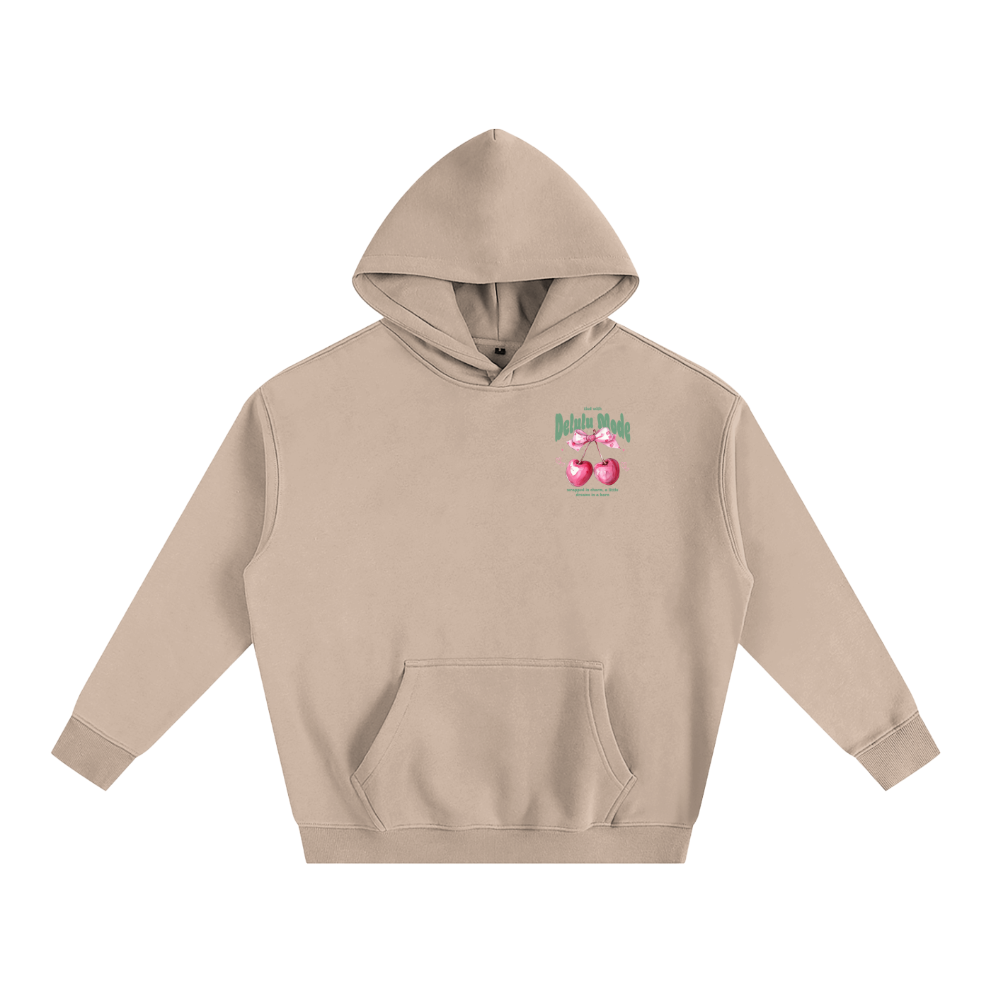 Delulu Mode cherry hoodie🍒