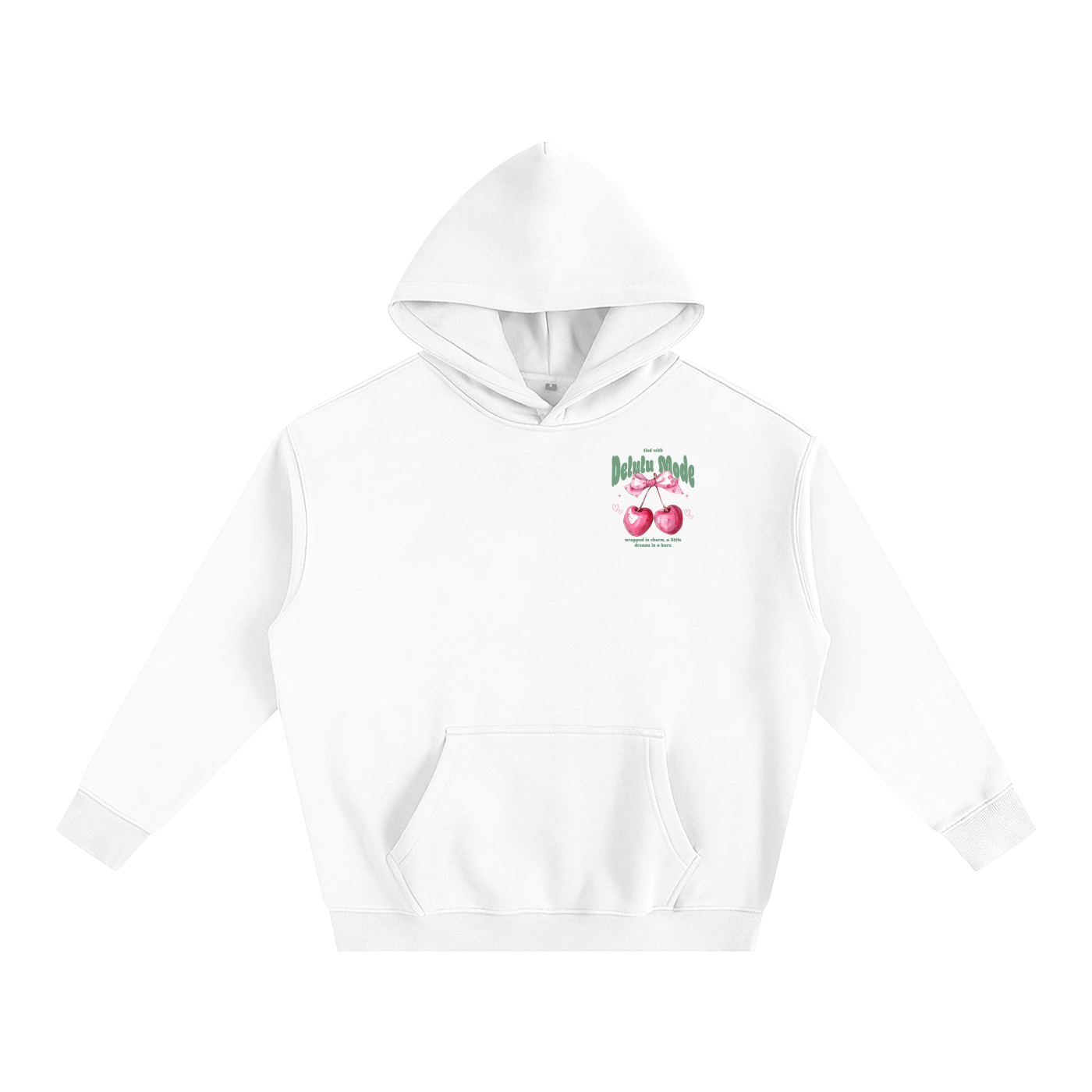 Delulu Mode cherry hoodie🍒