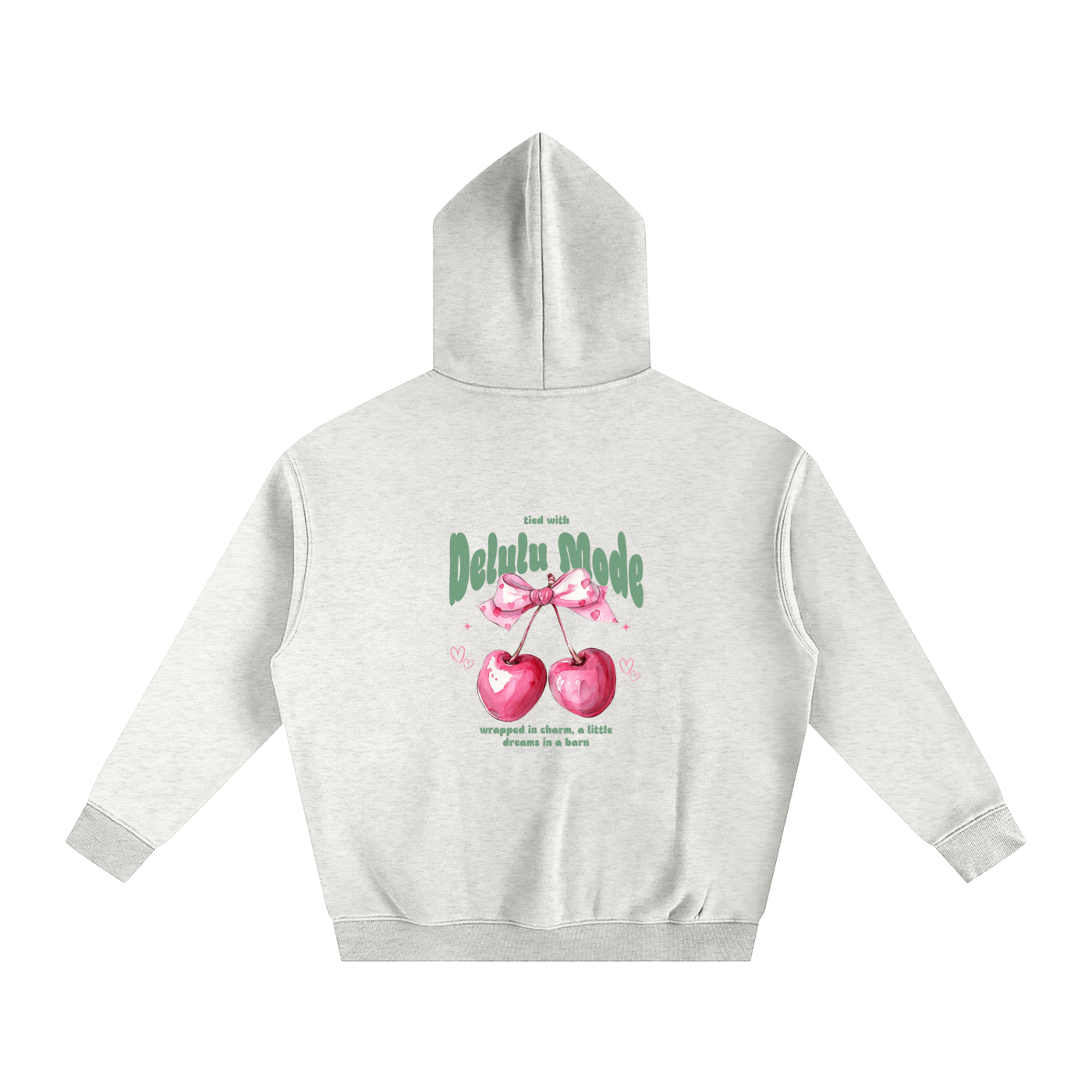 Delulu Mode cherry hoodie🍒