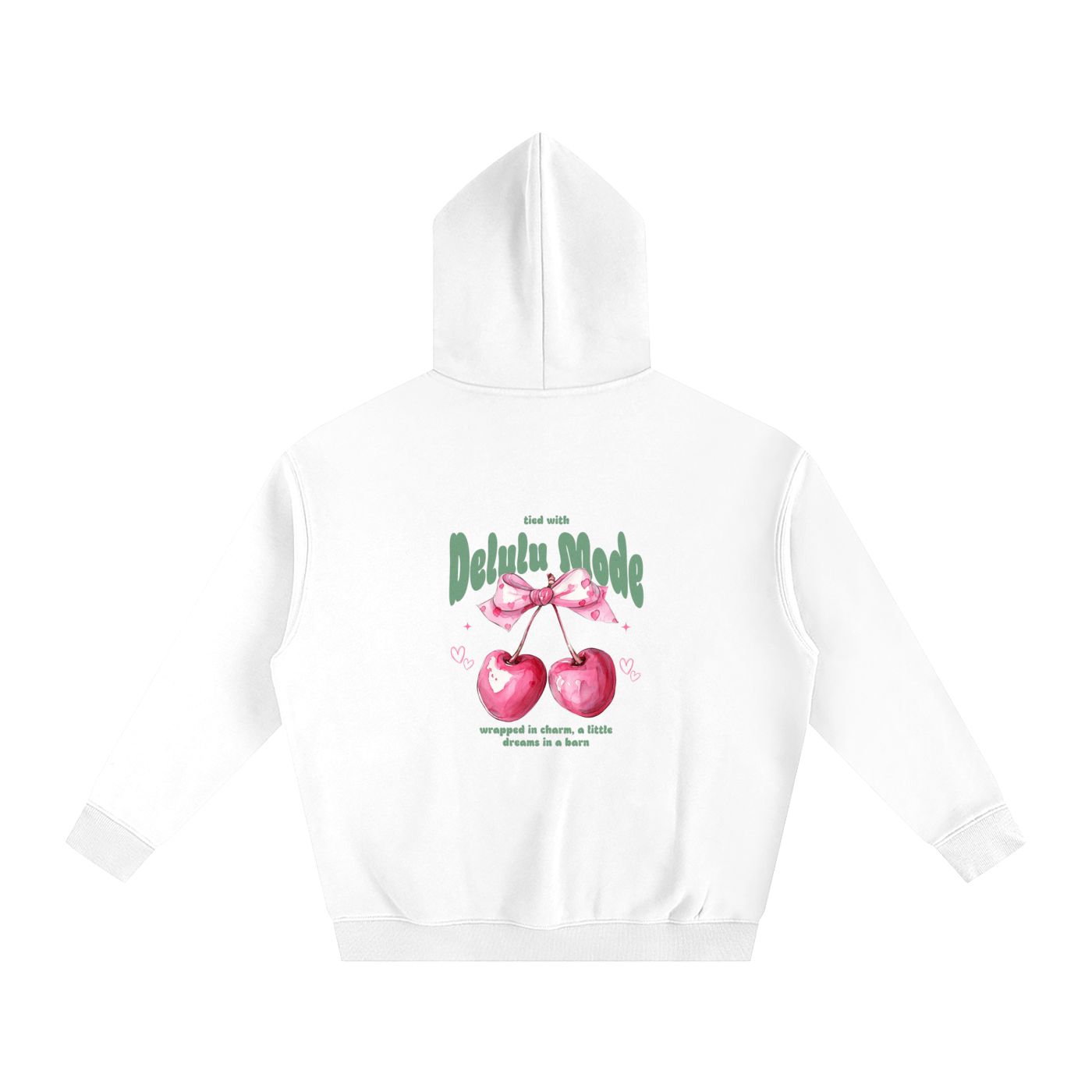 Delulu Mode cherry hoodie🍒