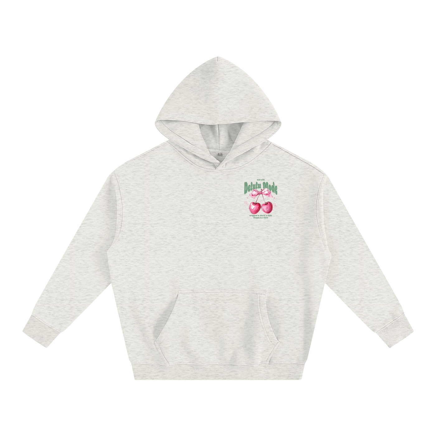 Delulu Mode cherry hoodie🍒