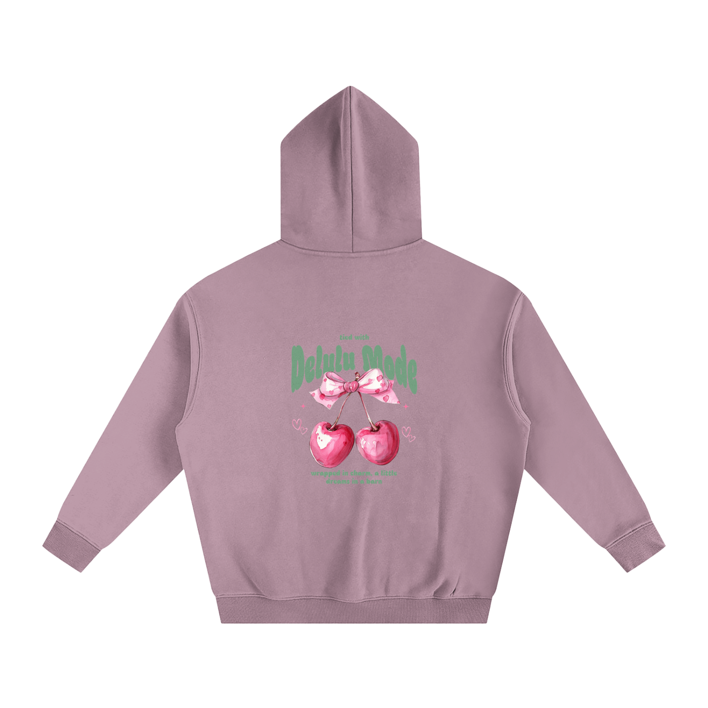 Delulu Mode cherry hoodie🍒